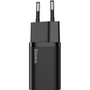 Зарядний пристрій Baseus 1xUSB 25W (USB-C) + Cable Type-C black (TZCCSUP-L01)
