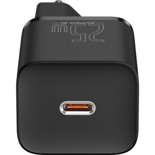 Зарядное устройство Baseus 1xUSB 25W (USB-C) + Cable Type-C black (TZCCSUP-L01)