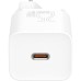 Зарядное устройство Baseus 1xUSB 25W (USB-C) + Cable Type-C white (TZCCSUP-L02)