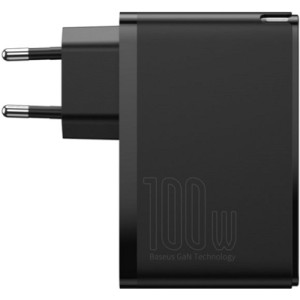 Зарядное устройство Baseus 2xUSB 100W GaN (2xUSB-C+2xUSB-A) black (CCGAN2P-L01)