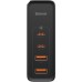 Зарядное устройство Baseus 2xUSB 100W GaN (2xUSB-C+2xUSB-A) black (CCGAN2P-L01)