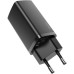 Зарядное устройство Baseus 2xUSB 65W GaN (USB-C+USB-A) black (CCGAN2L-B01)