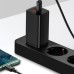 Зарядное устройство Baseus 2xUSB 65W GaN (USB-C+USB-A) black (CCGAN2L-B01)