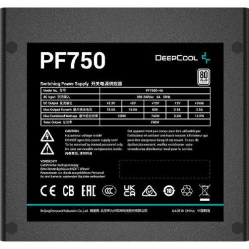 Блок питания Deepcool 750W (R-PF750D-HA0B-EU)