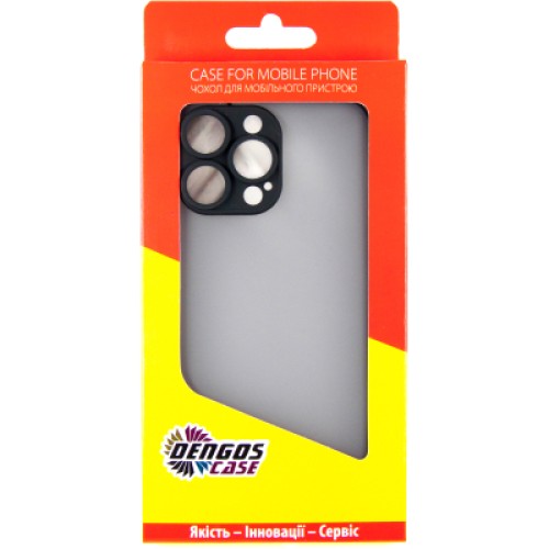 Чехол для мобильного телефона Dengos Matte iPhone 14 Pro Max (black) (DG-TPU-MATT-126)