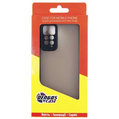 Чехол для мобильного телефона Dengos Matte Xiaomi Redmi Note 12 Pro 4g (black) (DG-TPU-MATT-122)