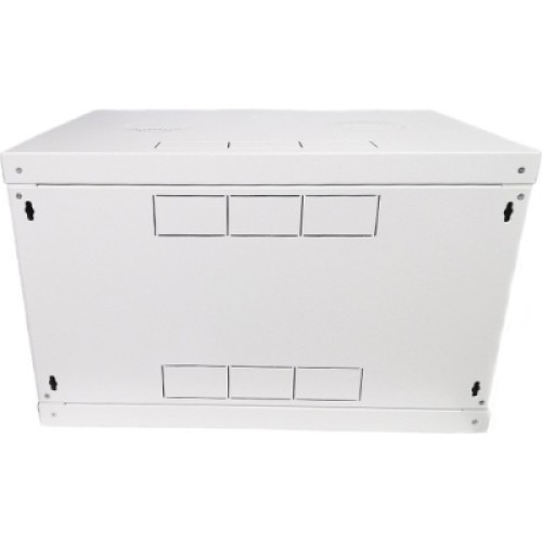 Шкаф настенный Eserver 6U, 600х350х370 (Ш*Г*В), стекло, серый (ES-Е635G)