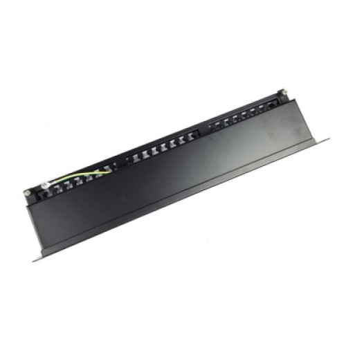 Патч-панель Eserver 19" 48хRJ-45 STP 1U cat. 5e с организатором кабеля (WT-2409-cat 5e)