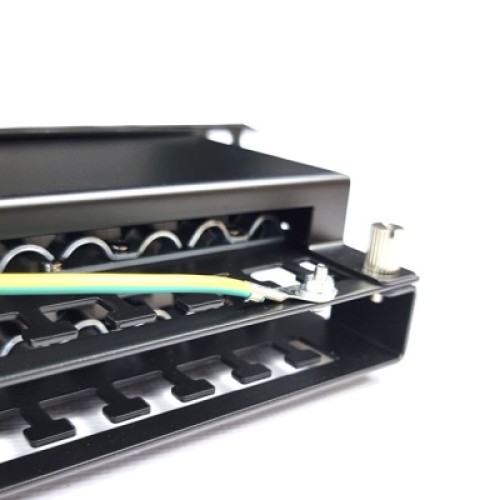 Патч-панель Eserver 19" 48хRJ-45 STP 1U cat. 5e с организатором кабеля (WT-2409-cat 5e)