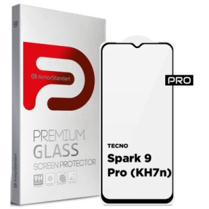Стекло защитное Armorstandart Pro TECNO Spark 9 Pro (KH7n) Black (ARM64652)