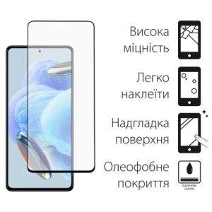 Стекло защитное Dengos Full Glue Xiaomi Redmi Note 12 Pro 5G/12 Pro+ 5G (black) (TGFG-294)