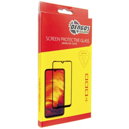 Стекло защитное Dengos Full Glue Motorola G60 (black) (TGFG-288)