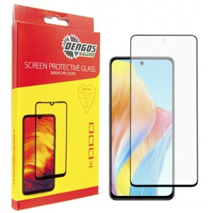 Стекло защитное Dengos Full Glue Oppo A98 5G (black) (TGFG-293)
