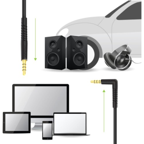 Кабель мультимедийный CBFLEXAL1 AUX 1.2m L-type Intaleo (1283126559594)