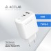 Зарядное устройство ACCLAB AL-TC220 (1xUSB, 1xType-C) (1283126556494)