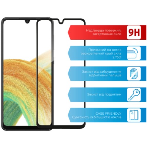 Стекло защитное ACCLAB Full Glue Samsung A33 5G (1283126522383)