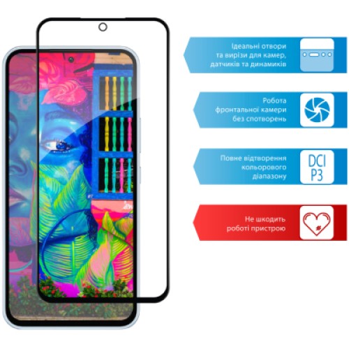 Стекло защитное ACCLAB Full Glue Samsung A54 5G (1283126559860)