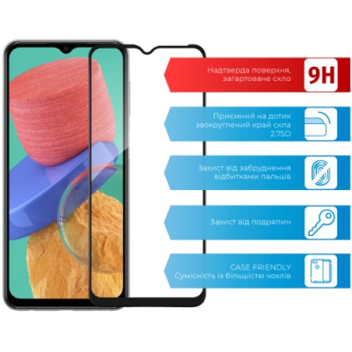 Стекло защитное ACCLAB Full Glue Samsung M33 5G (1283126522567)