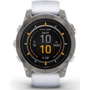 Смарт-часы Garmin EPIX PRO (g2), 47, Saph, Ti Whitestone, GPS (010-02803-21)