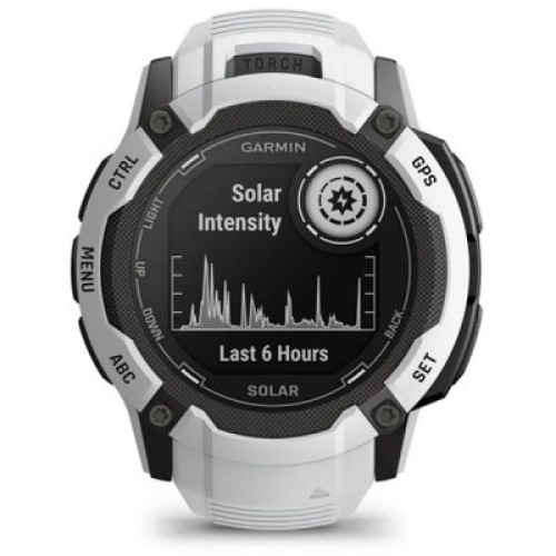 Смарт-часы Garmin Instinct 2X Solar, Whitestone, GPS (010-02805-04)
