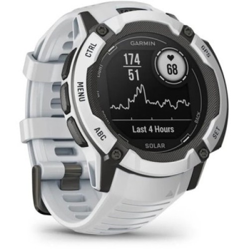 Смарт-часы Garmin Instinct 2X Solar, Whitestone, GPS (010-02805-04)