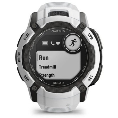 Смарт-часы Garmin Instinct 2X Solar, Whitestone, GPS (010-02805-04)