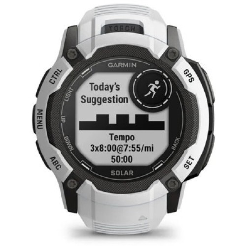 Смарт-часы Garmin Instinct 2X Solar, Whitestone, GPS (010-02805-04)