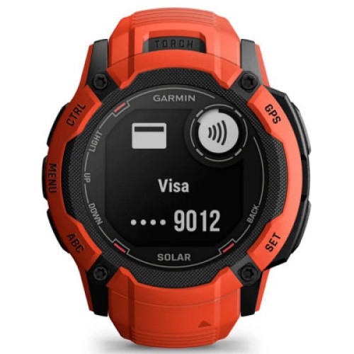 Смарт-годинник Garmin Instinct 2X, Solar, Flame Red, GPS (010-02805-01)