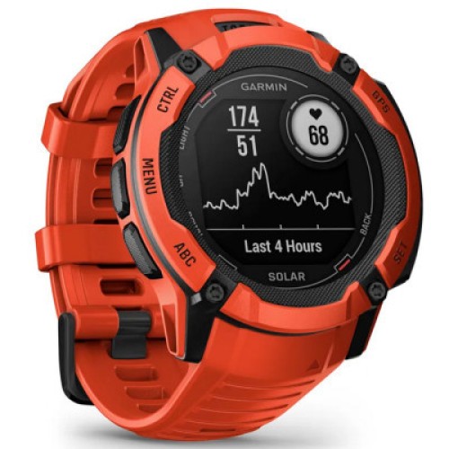 Смарт-годинник Garmin Instinct 2X, Solar, Flame Red, GPS (010-02805-01)