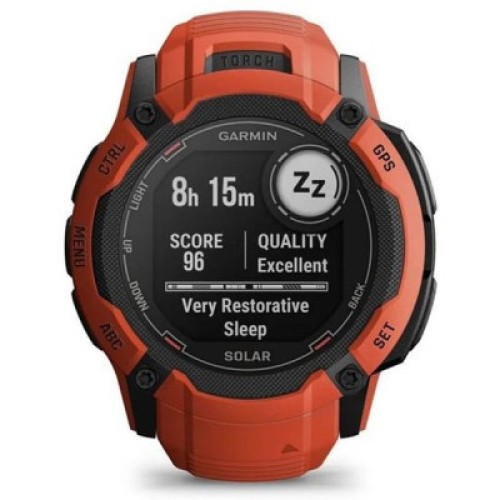 Смарт-годинник Garmin Instinct 2X, Solar, Flame Red, GPS (010-02805-01)