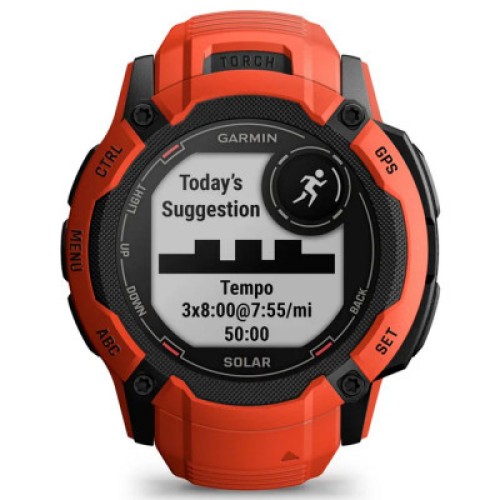 Смарт-годинник Garmin Instinct 2X, Solar, Flame Red, GPS (010-02805-01)