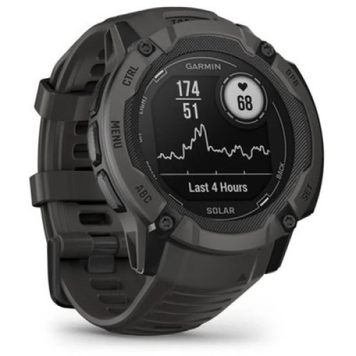 Смарт-годинник Garmin Instinct 2X, Solar, Graphite, GPS (010-02805-00)