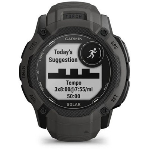 Смарт-годинник Garmin Instinct 2X, Solar, Graphite, GPS (010-02805-00)