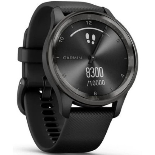 Смарт-часы Garmin vivomove Trend, Black, Silicone, GPS (010-02665-00)