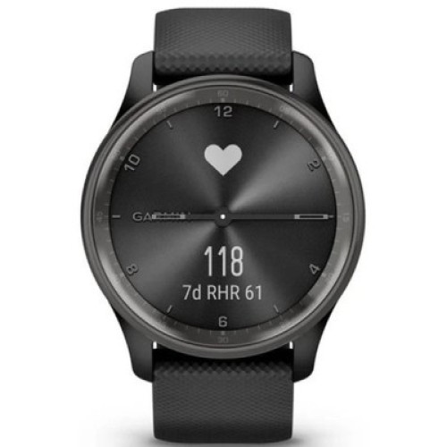 Смарт-часы Garmin vivomove Trend, Black, Silicone, GPS (010-02665-00)
