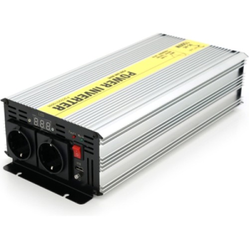 Автомобильный инвертор 12V/220V 1500W чистая синусоида, 2xShuko, 1xUSB Ritar (RSC-1500)