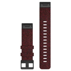 Ремешок для смарт-часов Garmin fenix 6 22mm QuickFit Heathered Red Nylon (010-12863-06)