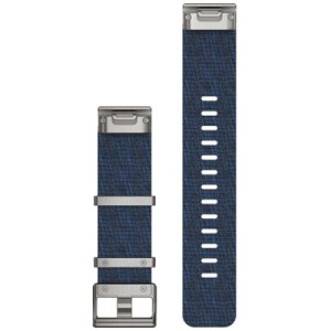 Ремінець до смарт-годинника Garmin MARQ, QuickFit 22m, Jacquard Weave Nylon Strap, Indigo (010-12738-02)