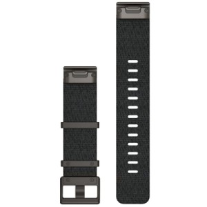 Ремінець до смарт-годинника Garmin MARQ, QuickFit 22m, Jacquard-weave Nylon Strap, Heathered Black (010-12738-03)