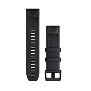 Ремінець до смарт-годинника Garmin QuickFit 22 Watch Bands, Black with Black Stainless Steel Hardware (010-12901-00)