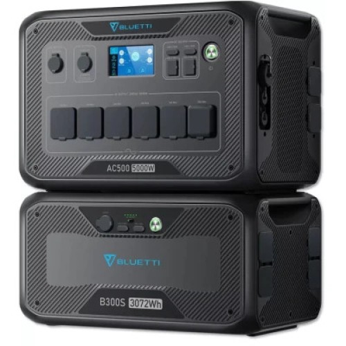 Зарядная станция BLUETTI AC500 5000W + акумуляторний модуль B300S (AC500+B300s)