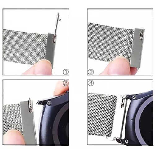 Ремешок для смарт-часов BeCover Milanese Style для Samsung Galaxy (20mm)/Watch 5/ Watch 4.../Gear S2 Classic/Gear Sport Rose Gol (707676)