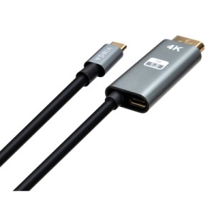 Кабель мультимедийный USB-C to DisplayPort 1.5m v1.2 4K60Hz PD 100W port Vinga (VCPVCCD1215PD)