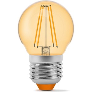 Лампочка Videx LED Filament G45FA 4W E27 2200K бронза (VL-G45FA-04272)