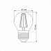 Лампочка Videx LED Filament G45FA 4W E27 2200K бронза (VL-G45FA-04272)