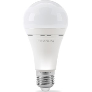 Лампочка TITANUM LED акумуляторна A68 10W E27 4000K 220V (TL-EMA68-10274)