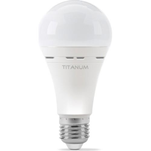 Лампочка TITANUM LED акумуляторна A68 10W E27 4000K 220V (TL-EMA68-10274)