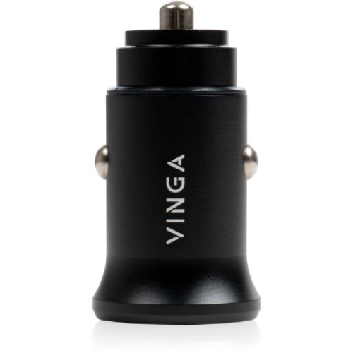 Зарядное устройство Vinga 40W PD 2xUSB-C (20W+20W) Car Charger (VCPCCCC40)