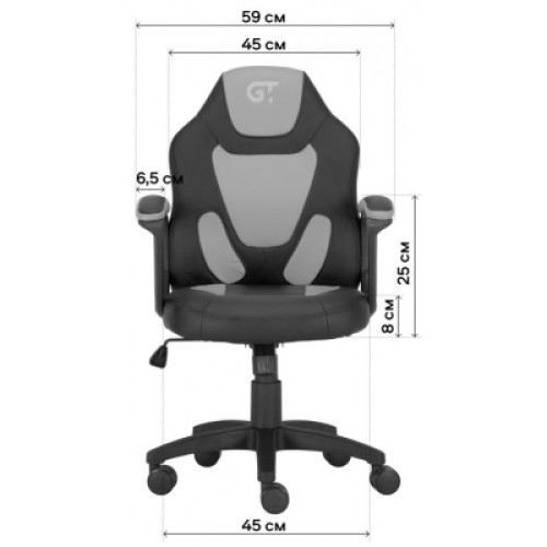 Кресло игровое GT Racer X-1414 Black/Light Blue