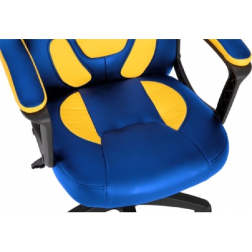 Кресло игровое GT Racer X-1414 Blue/Yellow